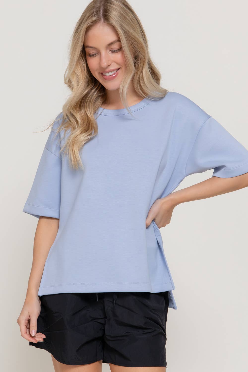 Short Sleeve Scuba Top