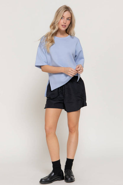 Short Sleeve Scuba Top