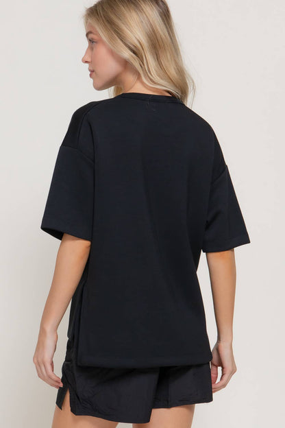 Short Sleeve Scuba Top
