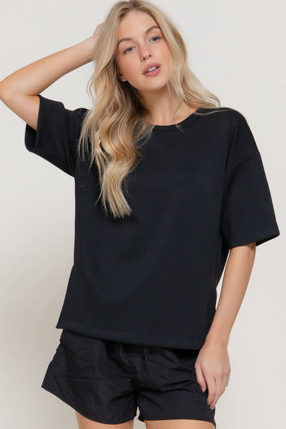Short Sleeve Scuba Top