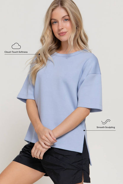 Short Sleeve Scuba Top