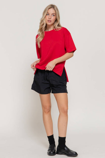 Short Sleeve Scuba Top