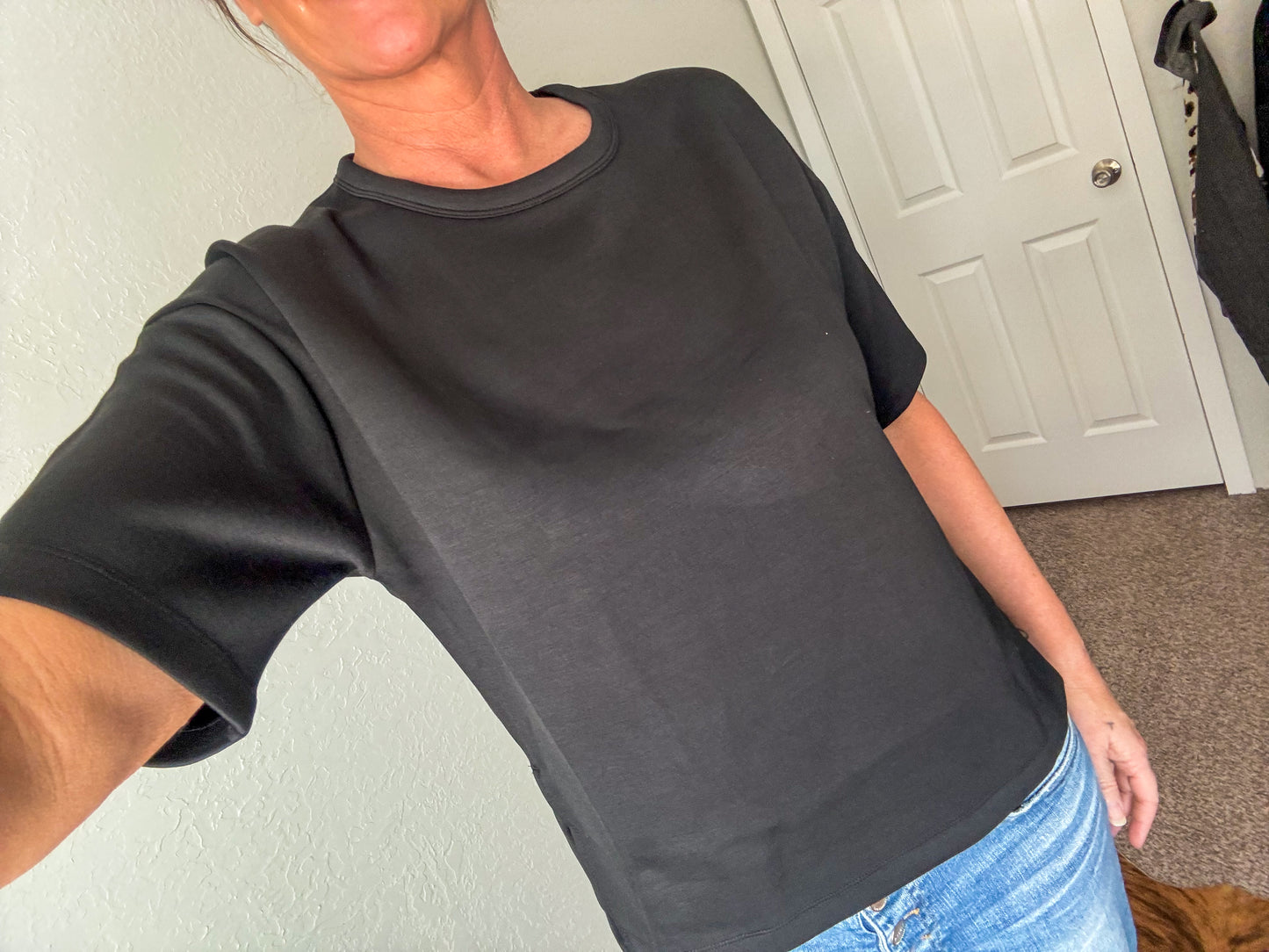 Short Sleeve Scuba Top
