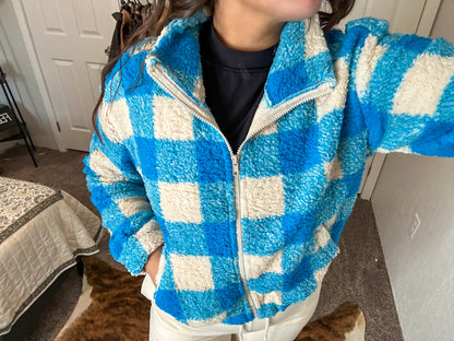 Plaid & Rad Fuzzy Jacket
