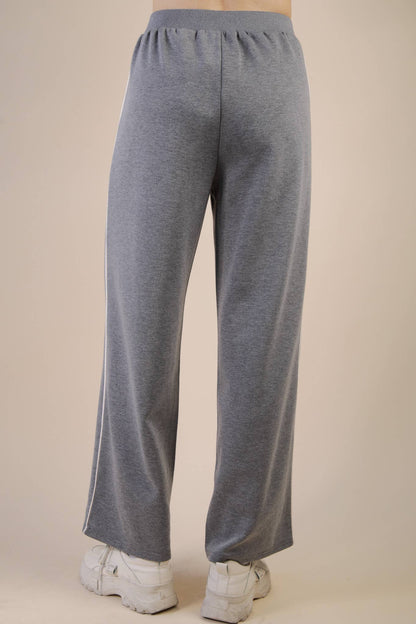 Grey Scuba Casual Pinstripe Set