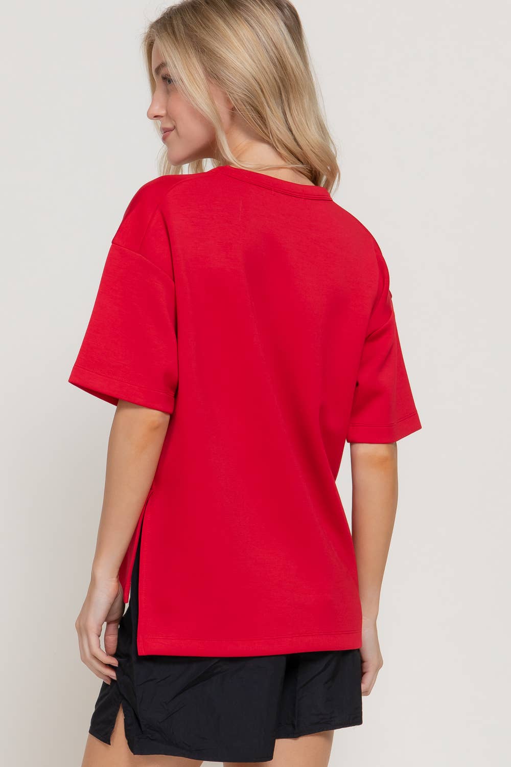 Short Sleeve Scuba Top